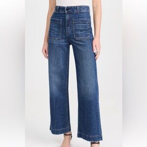 ASKK NY Dark Blue Flare & Wide Leg Jeans